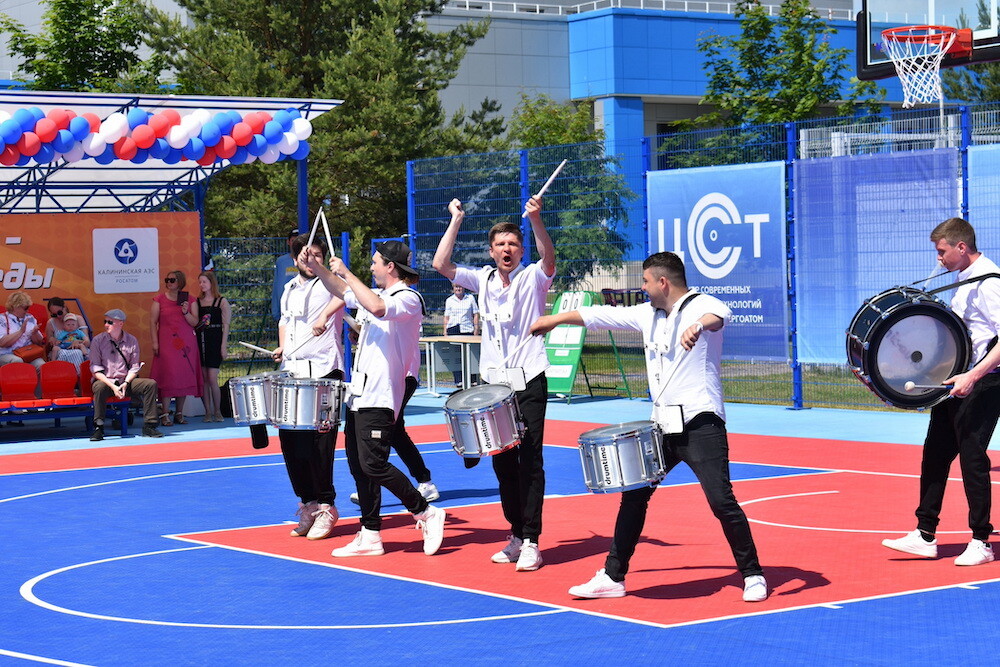 В городе-спутнике Калининской АЭС открылся современный баскетбольный стадион международного уровня