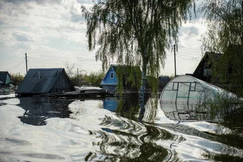 Пик подъема уровня воды в Ишиме ожидается 23-25 апреля. Фото