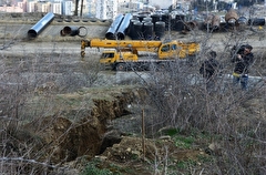 Оползень повредил водовод в Сочи