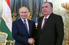 Путин и Рахмон дали старт строительству образовательного центра и театра в Душанбе