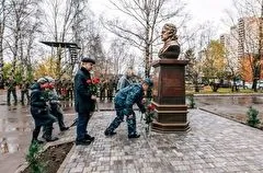 Памятник Петру I открыли на базе спецназа ФСИН в Петербурге