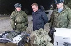 Тульский губернатор передал мобилизованным технику и снаряжение