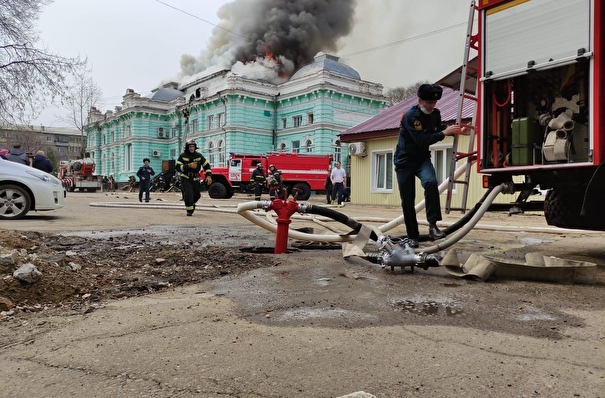 Власти Приамурья выделят средства на восстановление пострадавшего от пожара кардиоцентра