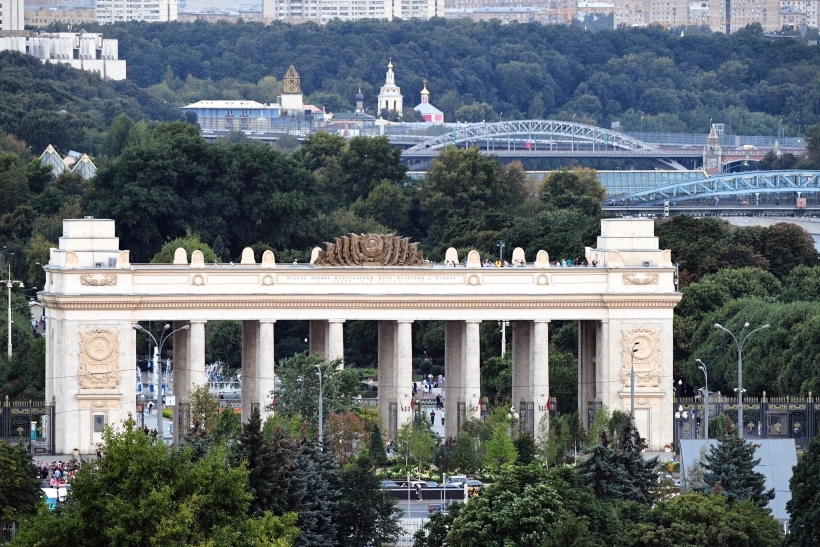 Новый спортивный кластер строят в столичном Парке Горького. Фото. © РИА Новости, Алексей Майшев