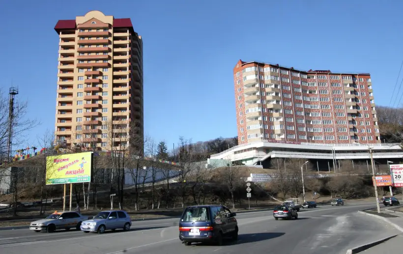 Знак самого южного города востока РФ установили в Находке. Фото. © РИА Новости. Виталий Аньков