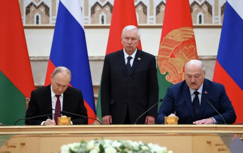 Путин и Лукашенко подписали договор о гарантиях безопасности. Фото. © РИА Новости. Григорий Сысоев
