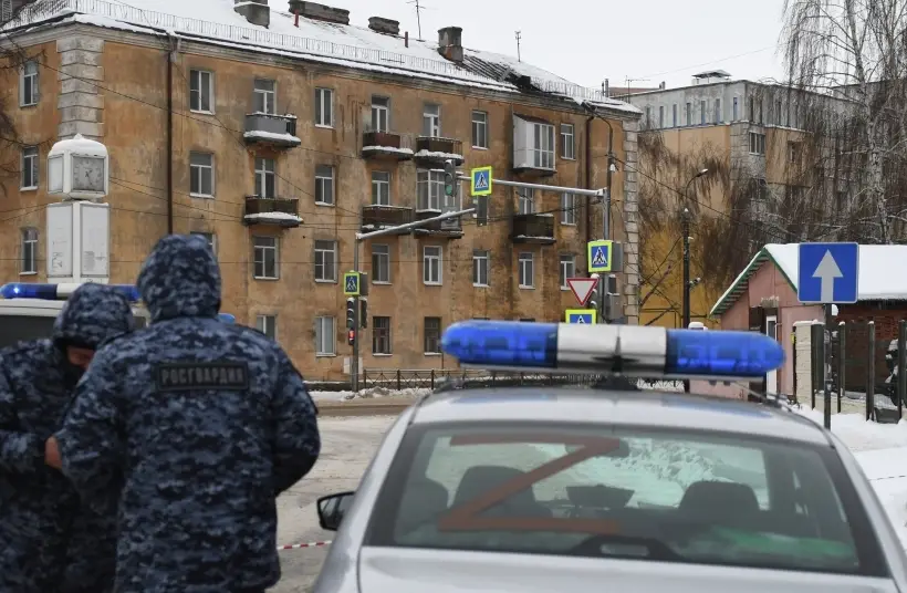 Возгорание в домах в трех районах Казани произошло из-за атаки БПЛА  - мэрия. Фото. © РИА Новости. Максим Платонов