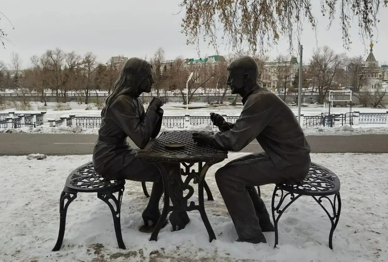 Городские скульптуры являются одной из достопримечательностей Омска. © Интерфакс. Александра Качалова