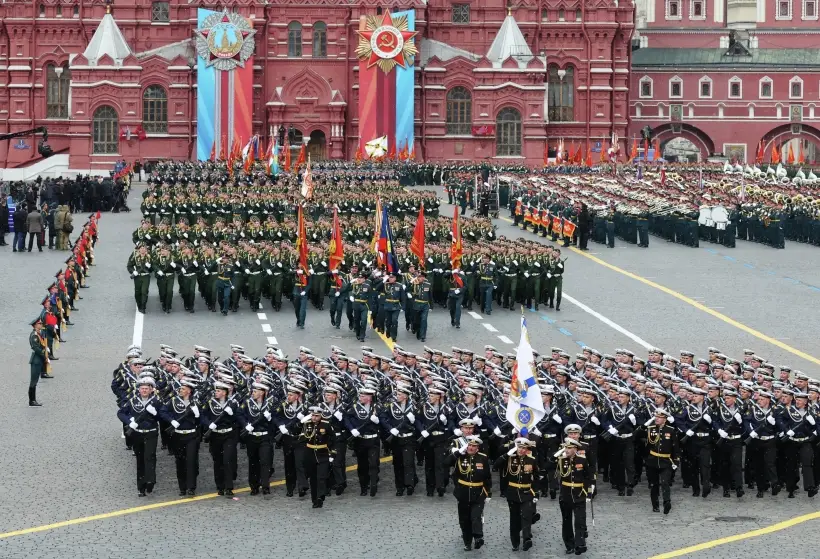 Белоусов: на парад Победы в Москве приглашены воинские контингенты из 19 стран. Фото. © РИА Новости. Александр Казаков