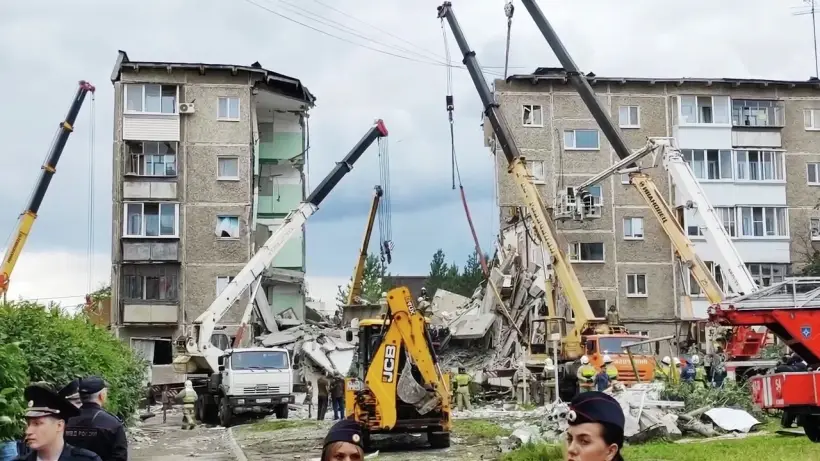 Сквер обустроят на месте снесенного после взрыва газа дома в Нижнем Тагиле. Фото. © РИА Новости