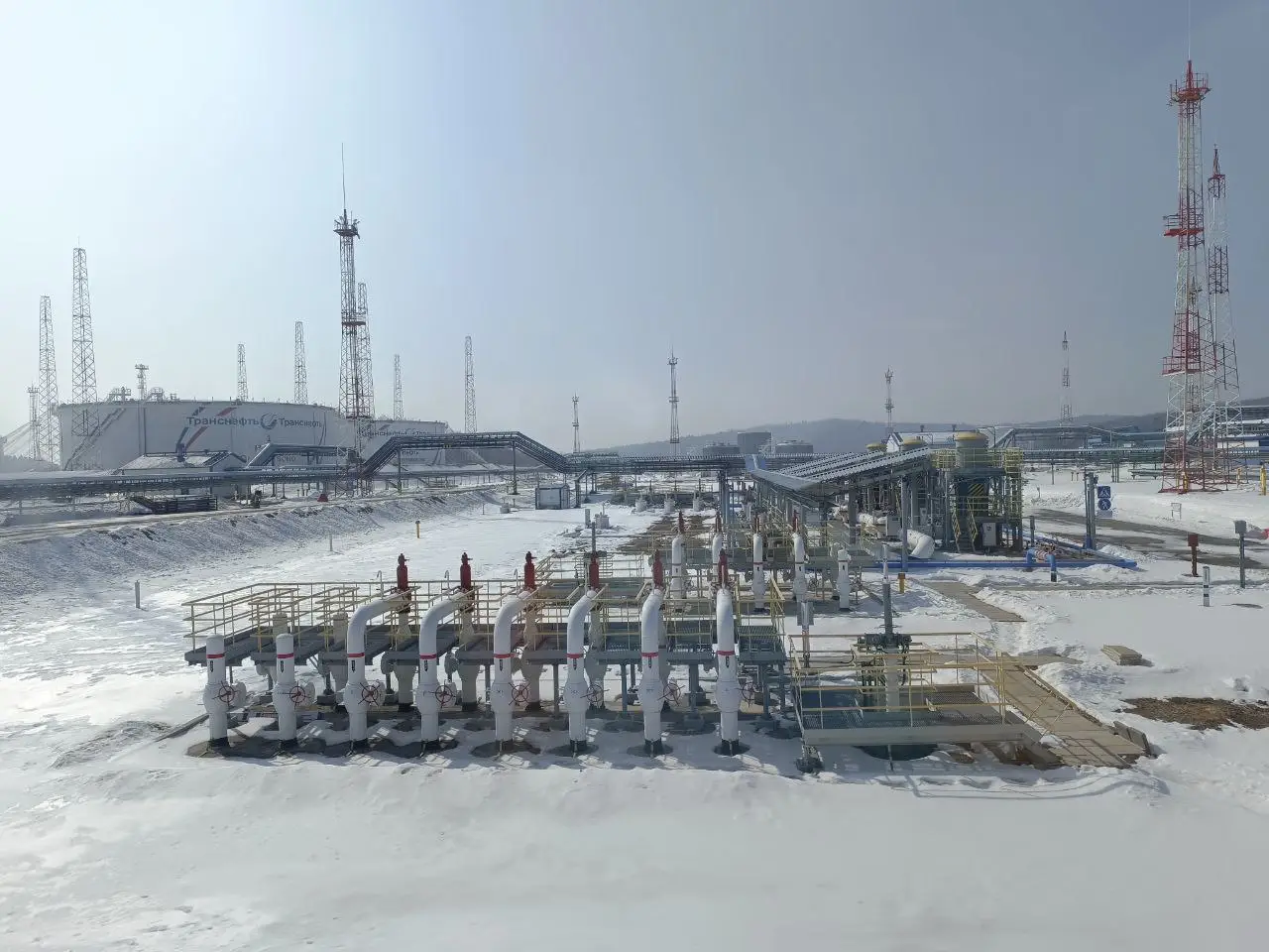 Транснефть ввела на ВСТО два резервуара по 50 тыс. куб. м на НПС в Приморье. Фото. © 