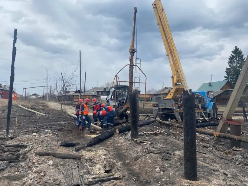 Завершено расследование дела о крупном пожаре в Сосьве весной 2023г. Фото. © РИА Новости. Департамент информационной политики Свердловской области