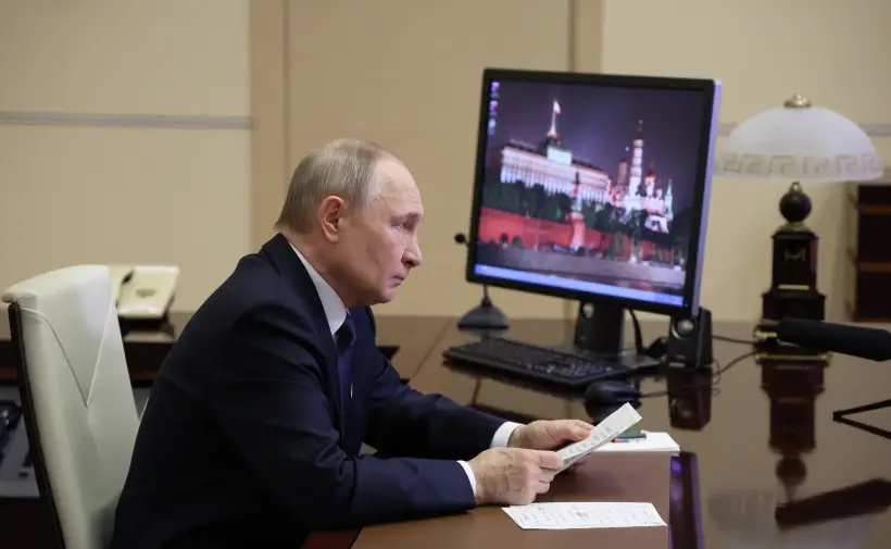 Путин: полный разгром противника в Курской области создает условия для дальнейших успешных действий наших войск на других участках фронта. Фото. © РИА Новости. Александр Казаков