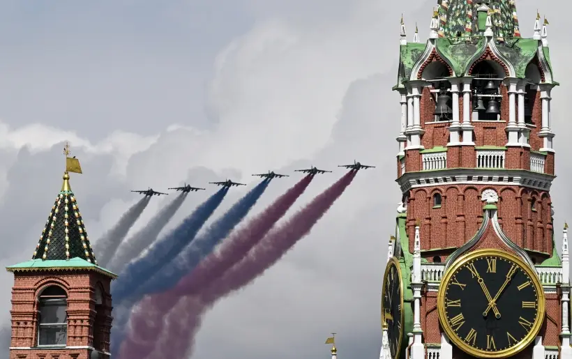 Трансляцию парада Победы покажут на 34 тыс. медиаэкранах московского транспорта. Фото. © РИА Новости. Григорий Дукор