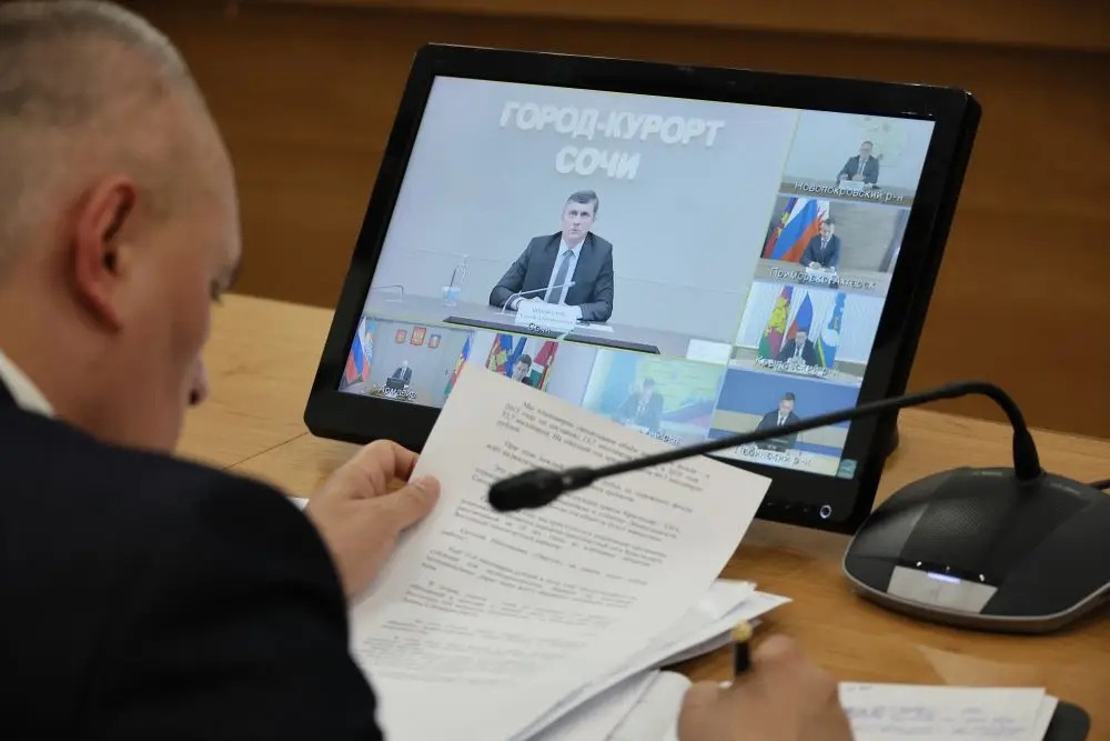 Совещание в Краснодаре. © Пресс-служба администрации Краснодарского края. Кристина Ковалева