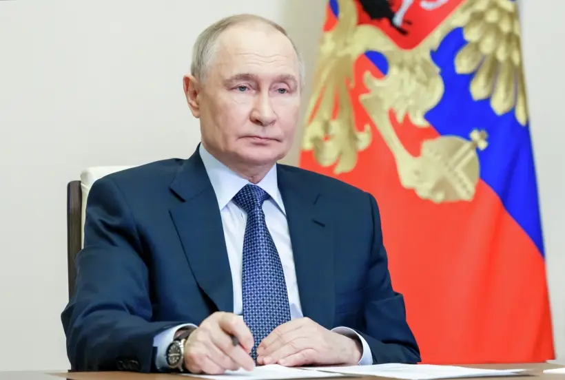 Путин: следователям необходимо учитывать вызовы в цифровом пространстве, пресекать информационные диверсии. Фото. © РИА Новости. Гавриил Григоров