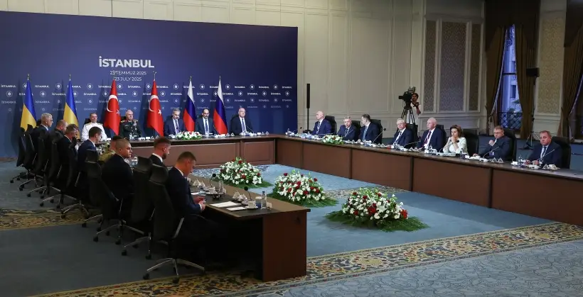 Третий раунд переговоров между Россией и Украиной завершился в Стамбуле. Фото. © РИА Новости. Александр Рюмин