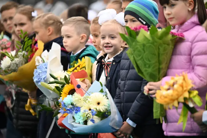 Школьные линейки в Воронеже проведут только для учеников первого и 11 классов. Фото. © РИА Новости. Рамиль Ситдиков