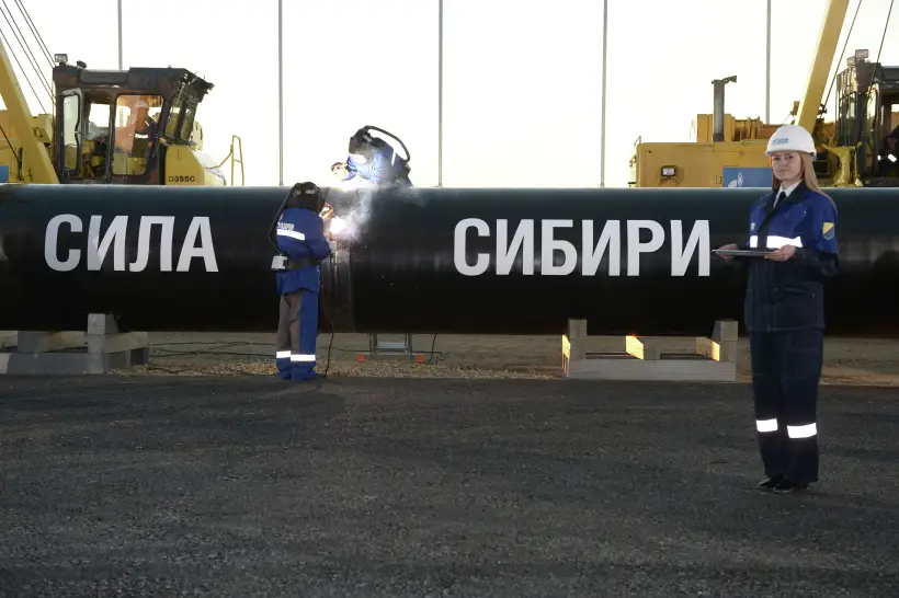 Строительство "Силы Сибири" завершили на полгода раньше срока. Фото