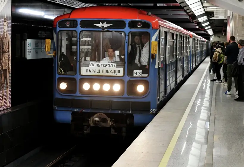 На Кольцевой линии московского метро 13 и 14 сентября проведут парад поездов.Фото