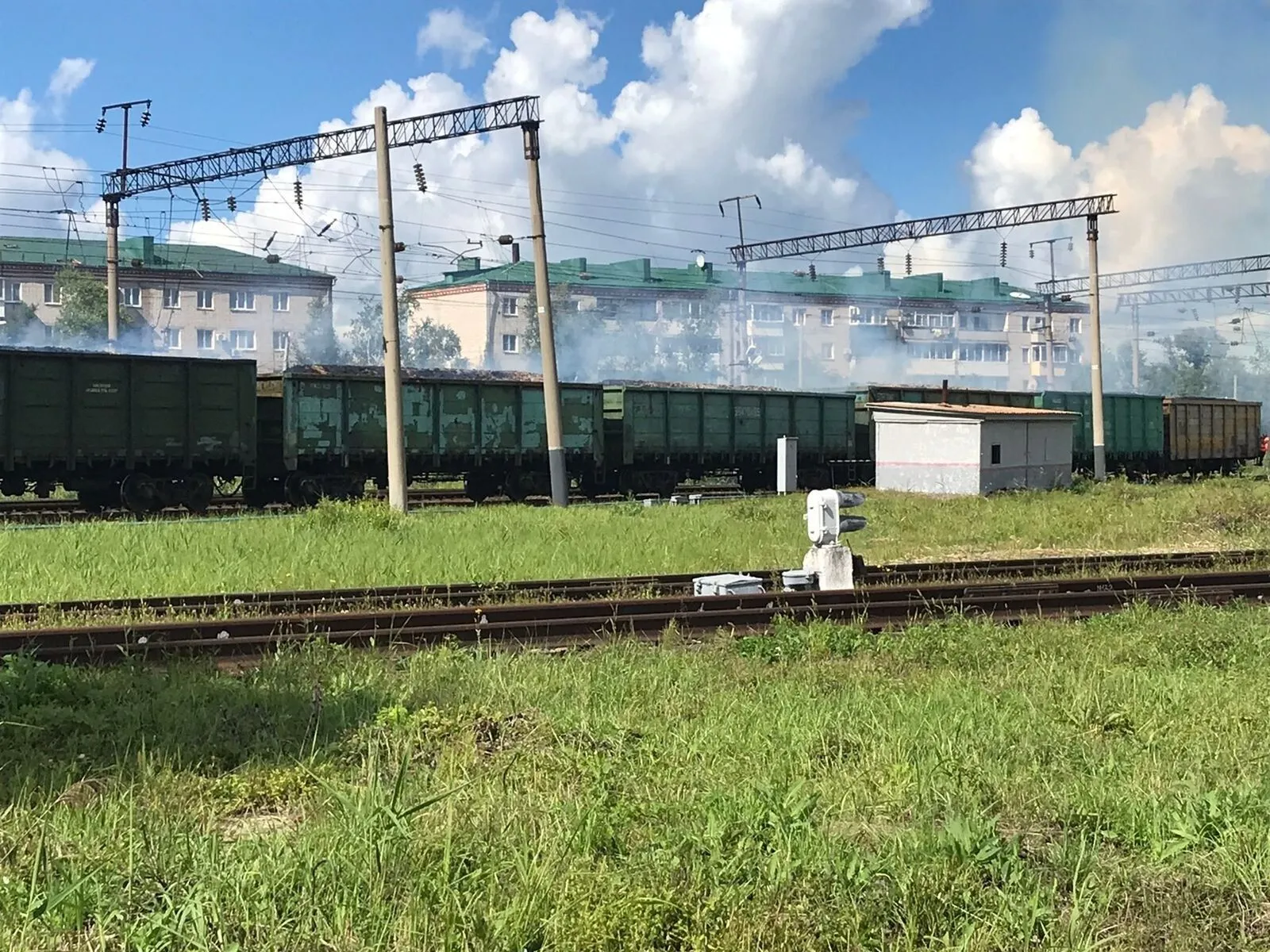 Вагоны с углем загорелись в Еврейской автономной области, пострадавших нет