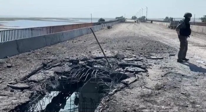 Ремонт Чонгарского моста между Крымом и Херсоном займет не менее месяца