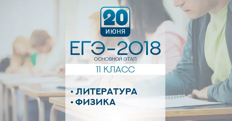 Школьники сдают ЕГЭ по физике и литературе